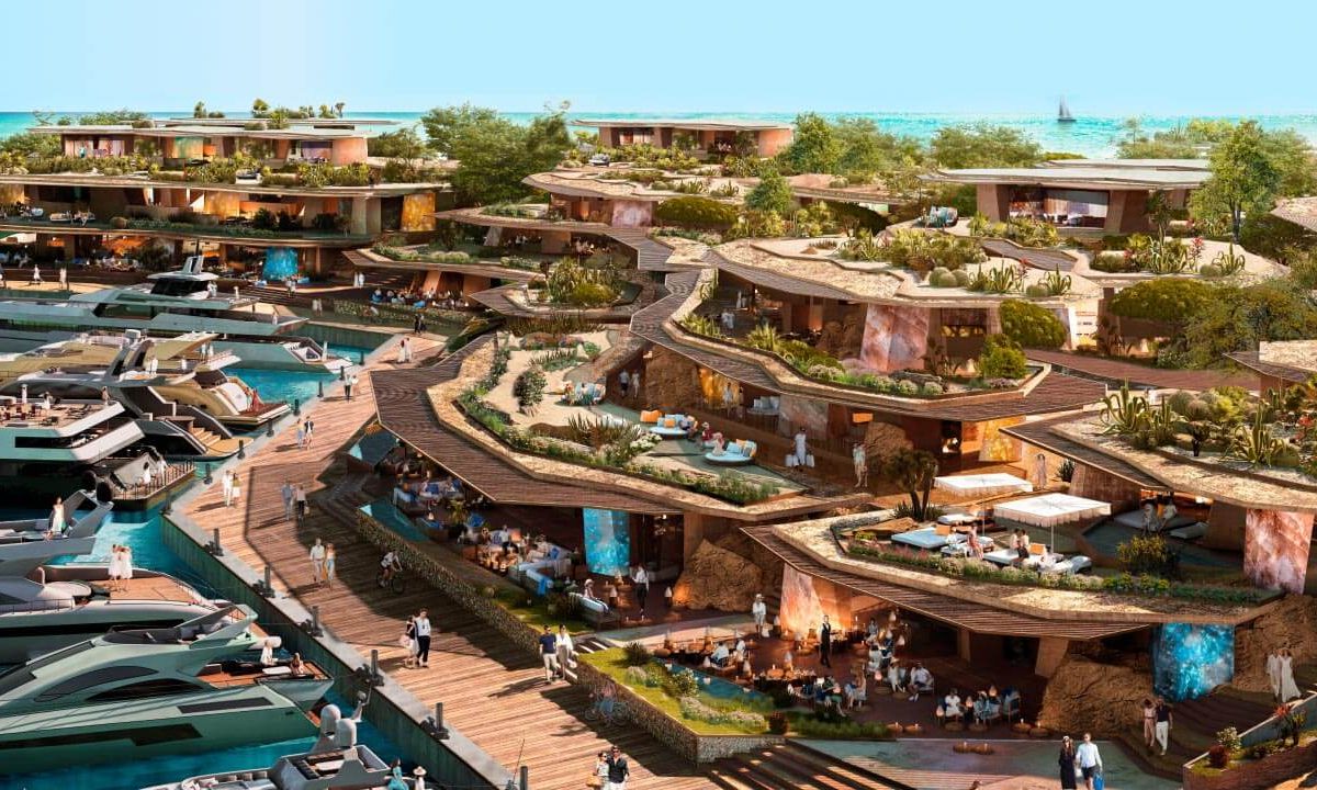 Saudi Crown Prince Announces Sindalah Neoms First Luxury Island Destination Construction