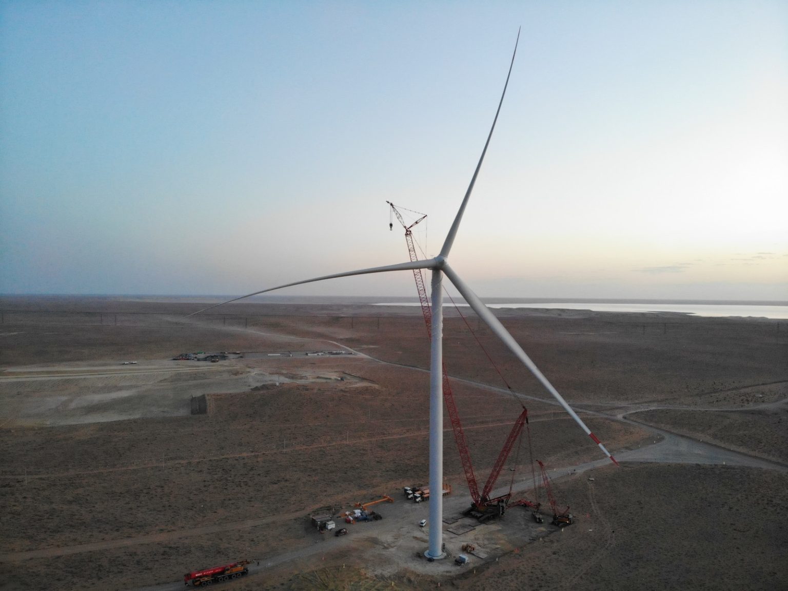 ACWA Power Installs Largest Wind Turbine In Central Asia - Construction ...